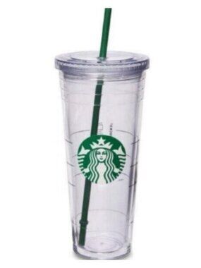 NEW Starbucks Clear Double Wall 24 oz Venti Cold Tumbler